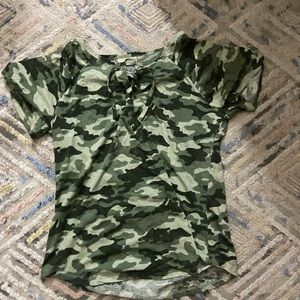 camouflage t shirt ladies, X large